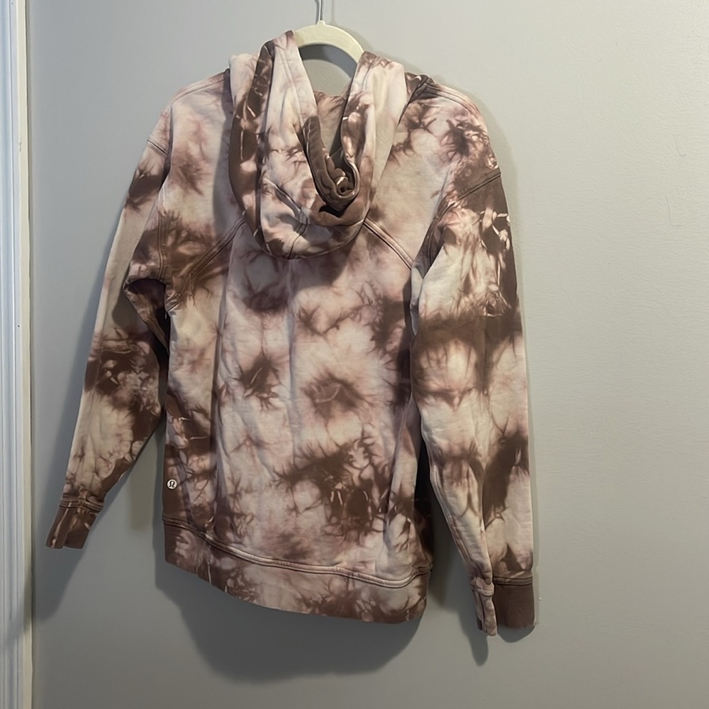 Lululemon All Yours Tie Dye Hoodie Fleece Sz 8 - Picture 3 of 8
